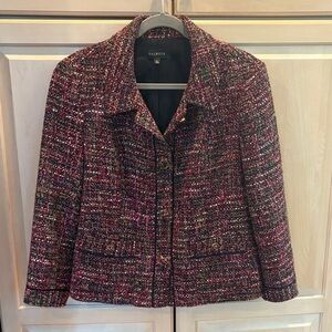 Talbots Women's Vibrant Tweed Blazer Size 10